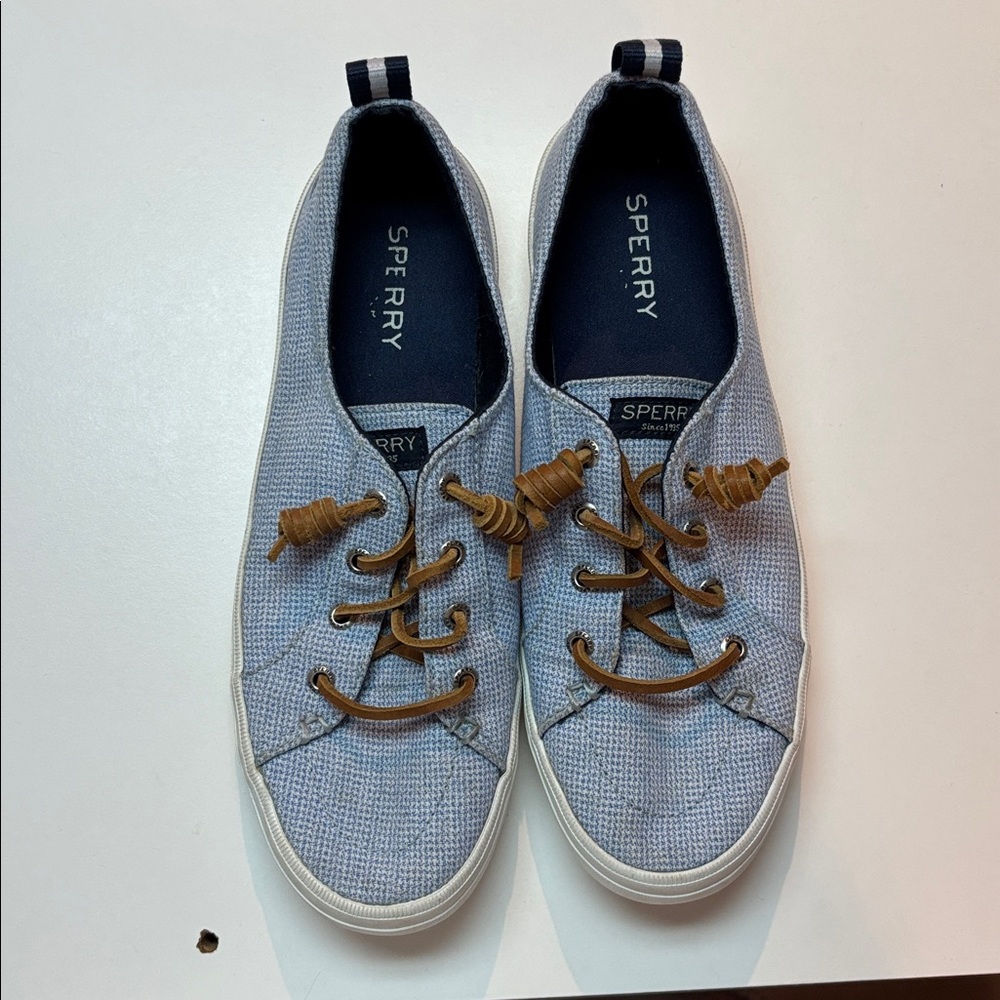 Sperry Sneakers - Crest Vibe Micro Gingham - Blue - Picture 3 of 4